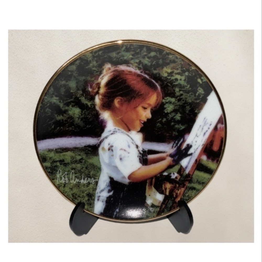 Porterfield’s 1998 “Picture Perfect” By Rob Anders Minature Porcelain Plate